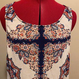 Sleeveless Blouse, Paisley